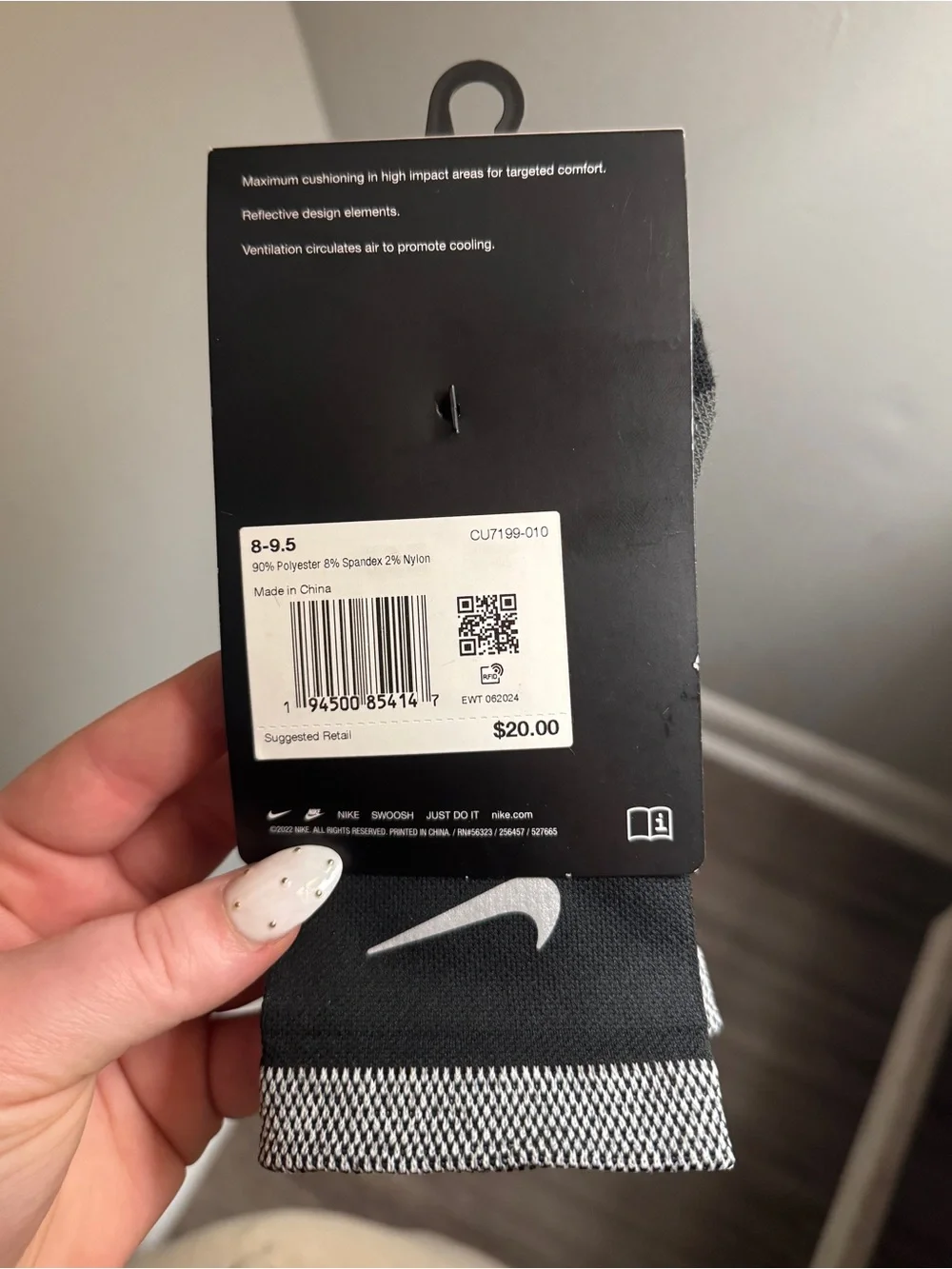 Nike Spark Ankle Running Socks NWT